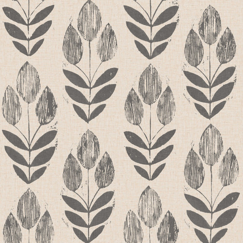 NuWallpaper by Brewster NU2459 Folk Tulip Peel & Stick Wallpaper