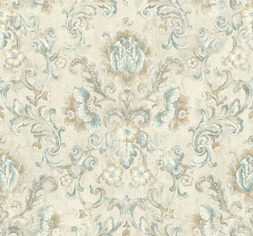 Vintage Cameo Wallpaper in Antiqued Neutral MV80908 from Wallquest