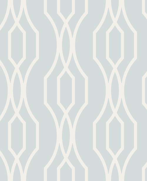 A-Street Prints by Brewster 2782-24516 Coventry Light Blue Trellis Wallpaper