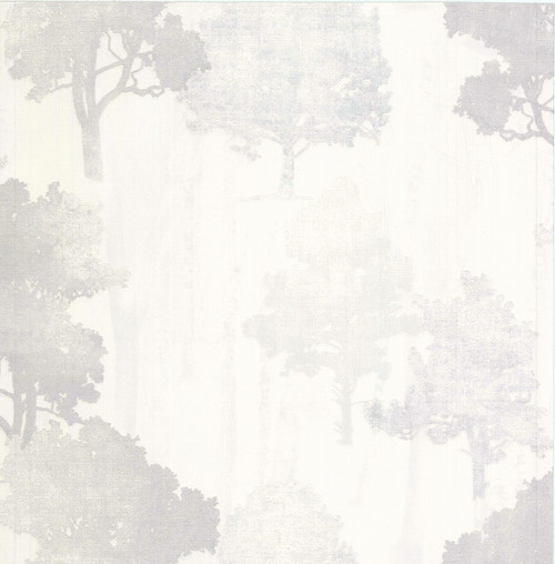 KItchen & Bath Essentials by Brewster 2766-95575 Opuntia Cream Tree Silhouettes Wallpaper