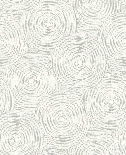 A-Street Prints by Brewster 2782-24523 Vatten Grey Shibori Wallpaper Grey