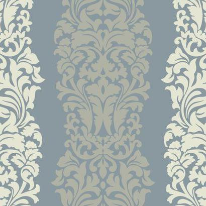 York Wallcoverings DN3803 Candice Olson Modern Luxe Harmony Wallpaper shining smoke blue, egg shell, whisper of grey