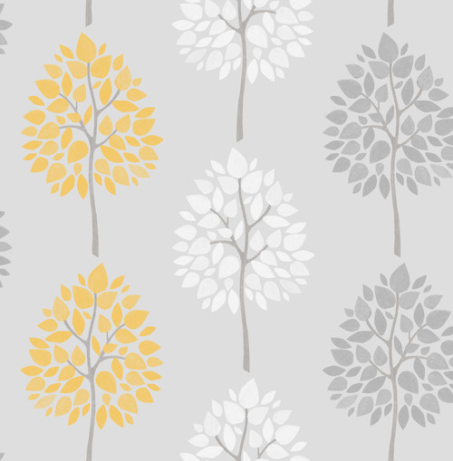 Fine Décor by Brewster 2900-41594 Medley Alder Grey Tree Wallpaper