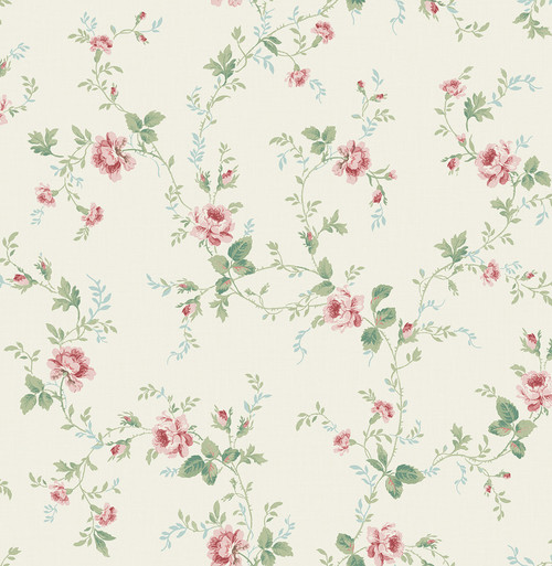 Blooming Trails Wallpaper in Classic Cream FG70602 from Wallquest