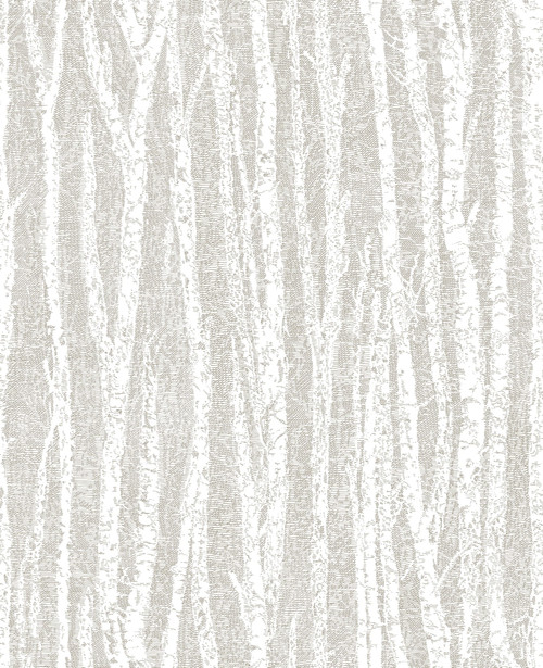 Brewster 2811-24579 Advantage Toyon Taupe Birch Tree Wallpaper Taupe