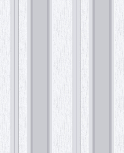 2834-M0853 Mirabelle Silver Stripe Wallpaper Traditional Style Unpasted Vinyl Paper from Advantage Metallics Collection by Brewster Made in Great Britain