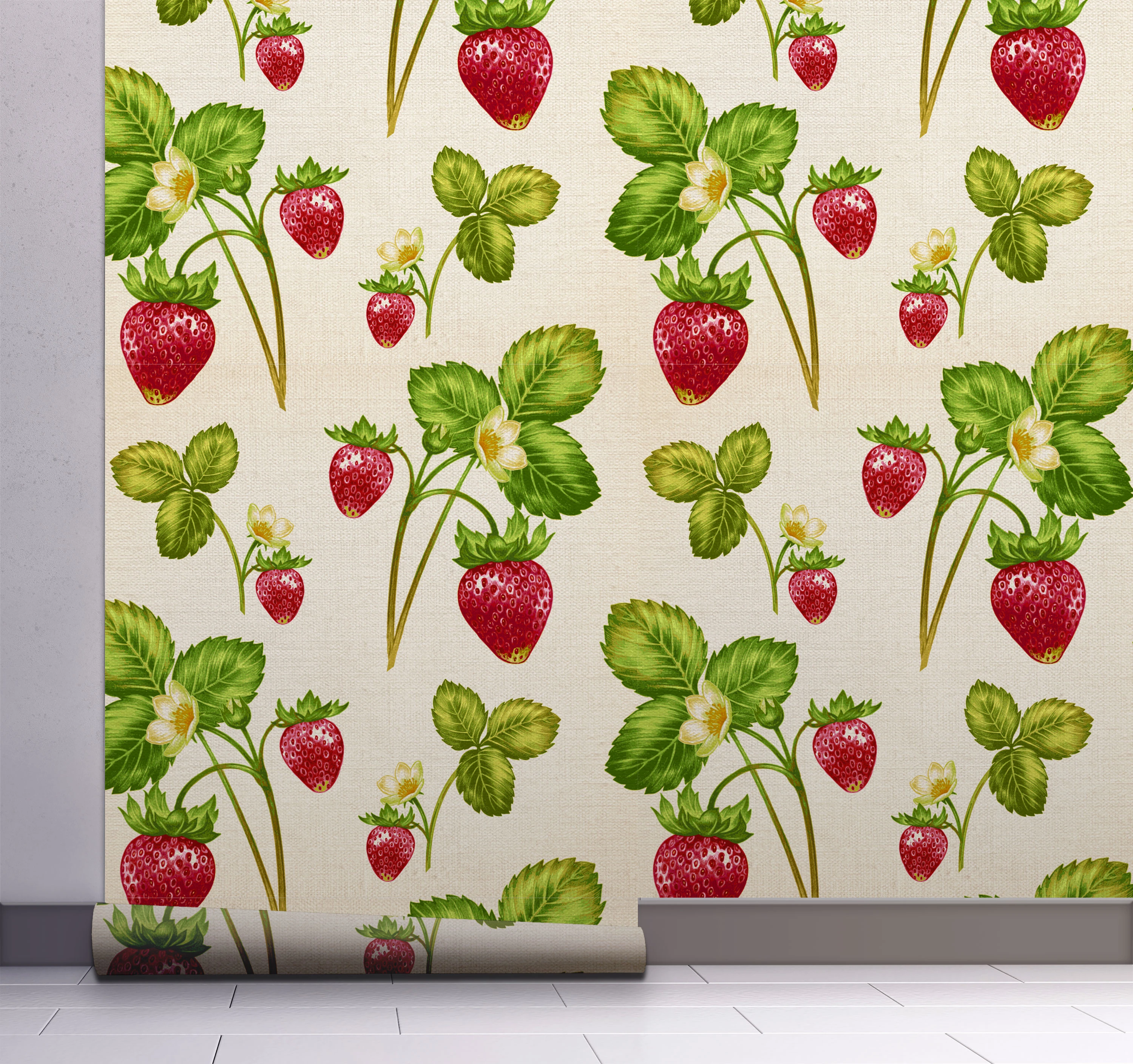 Strawberry Wallpaper Peel And Stick