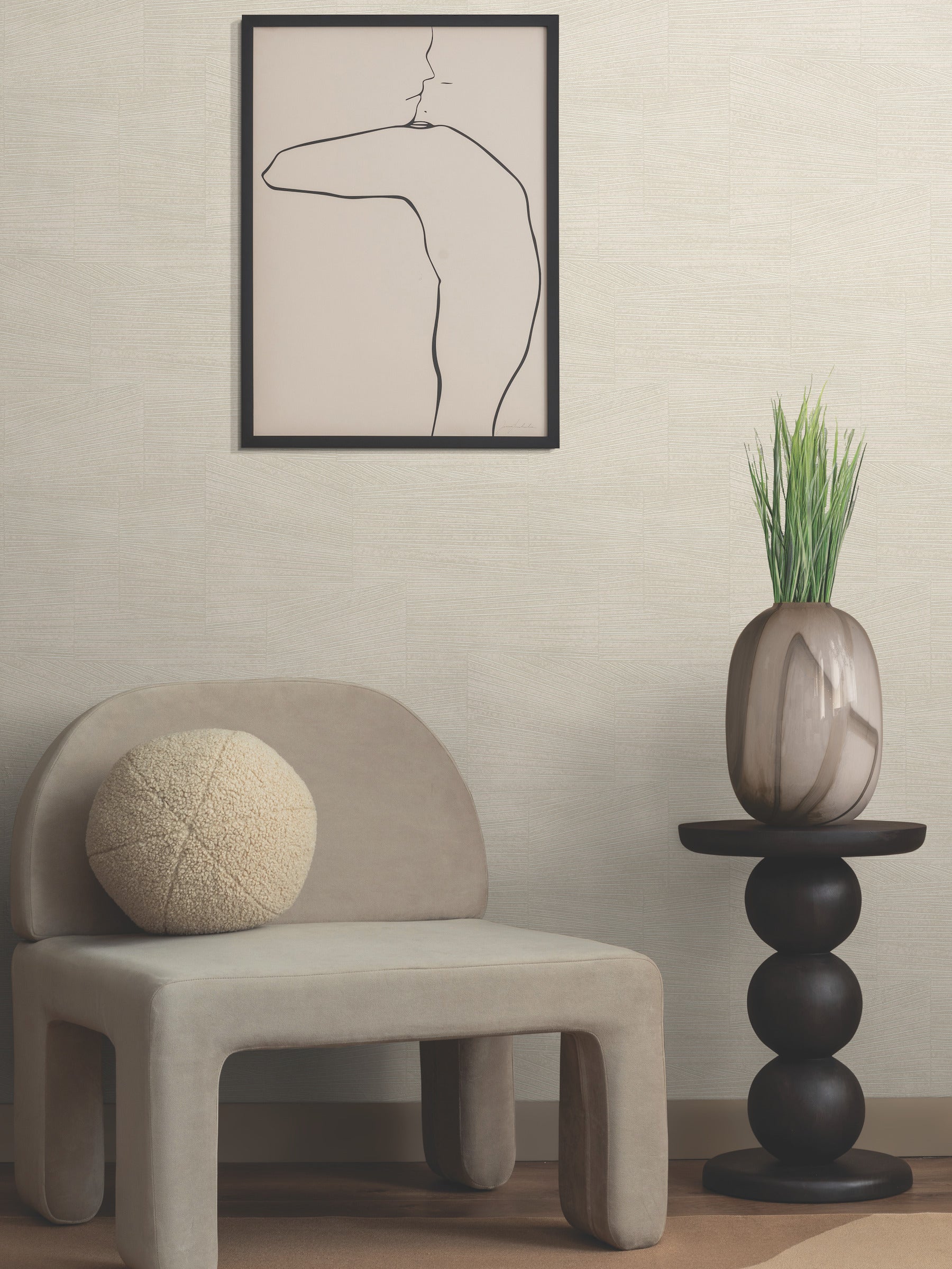 warm cream textured wallpaper