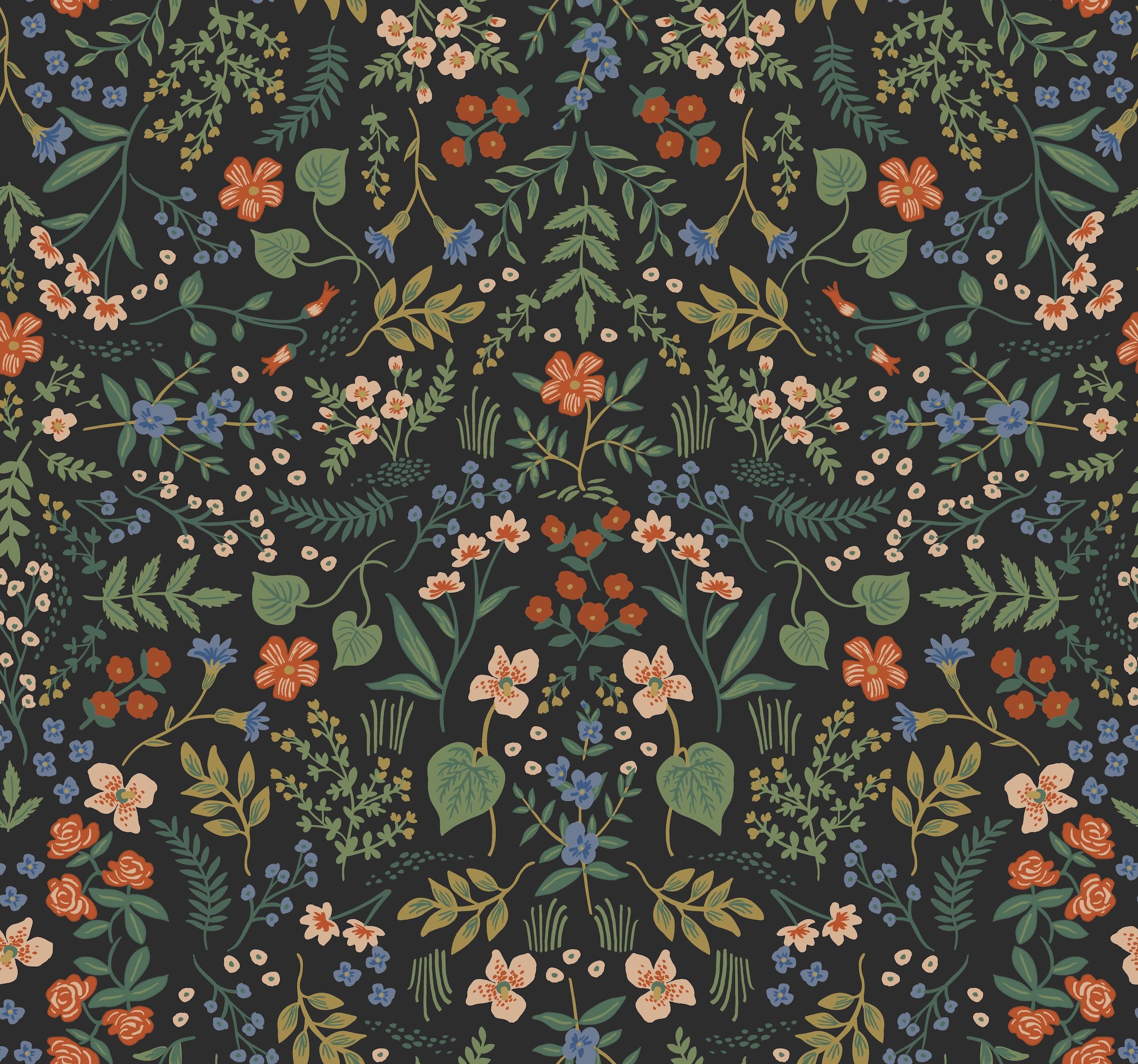 York Wildwood Wallpaper Black Ri5158 Rifle Paper Co The Savvy Decorator We partnered with york wallcoverings to create a collection of 76 new wallpaper designs, featuring bold florals, metallic accents, and sophisticated color palettes. york wildwood wallpaper black ri5158 rifle paper co