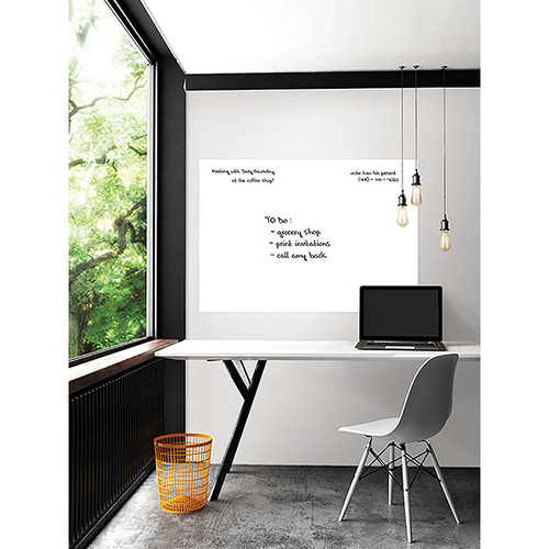 Brewster Wall Dry Erase Peel & Stick Wallpaper Wall Decal, White