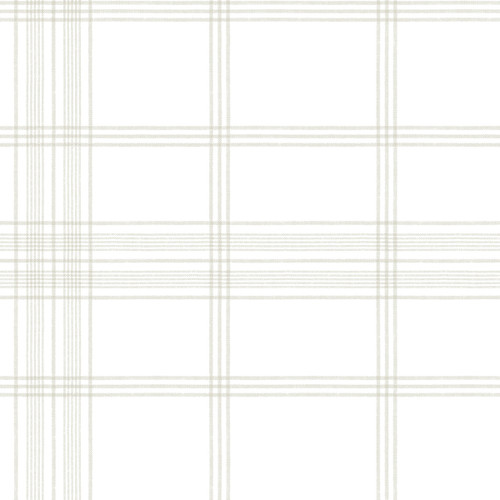 CV4464 Black Charter Plaid Wallpaper