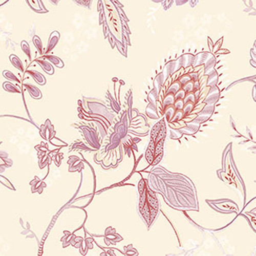 Norwall GC29832 Grand Chateau Floral Wallpaper Pink - The Savvy Decorator