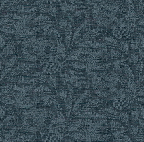 2971-86153 Lei Etched Leaves Wallpaper with Leaf imprints Overlay