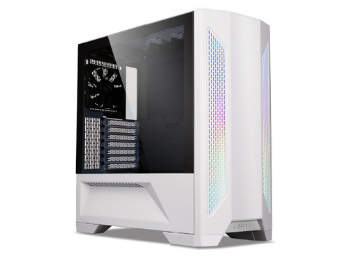 Lian-Li PC-LAN2W LanCool 2 Tempered Glass RGB E-ATX Mid-Tower Case - White