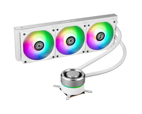 Lian Li Galahad 360 Closed Loop ARGB AIO Liquid CPU Cooler - White