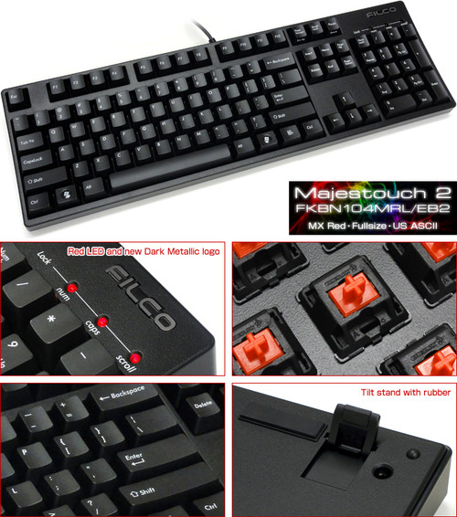 N104M/EB2 MAJESTOUCH 2 NKEY ROLLOVER BROWN SWITCH KEYBOARD