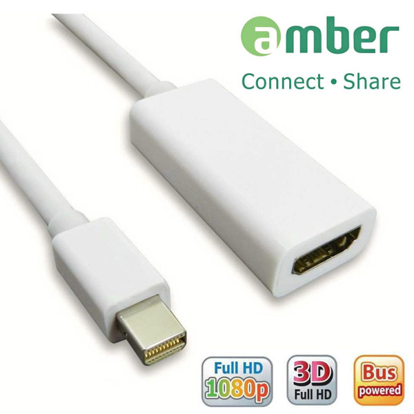 AMBER MDP-01 MINI DISPLAY PORT TO HDMI ADAPTER