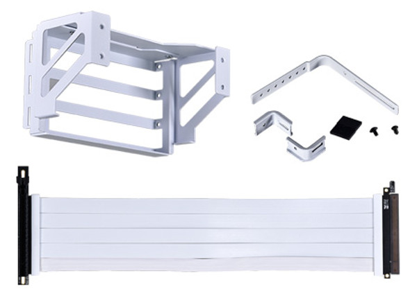 Lian Li Accessory O11 Dynamic EVO Upright GPU kit, White, PCIe4.0