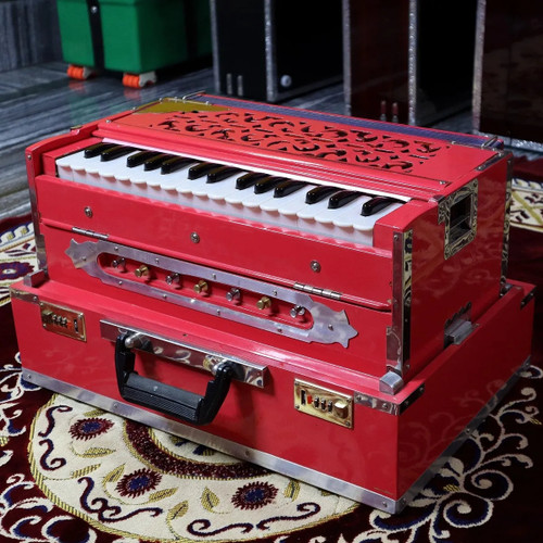 nm foldable pink small harmonium  for professional singers