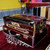 Brown walnut 3 line 9 scale changer harmonium with built in shruti box- national music india