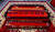 front view of national music Special Edition Mysterious Red 2 Line Portable Harmonium
