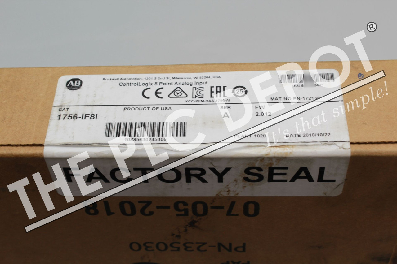 SEALED! Allen Bradley 1756IF8i ControlLogix Analog Isolated Input