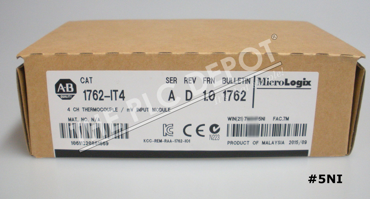 New Sealed Allen Bradley 1762 It4 Micrologix Thermocouple Input Module