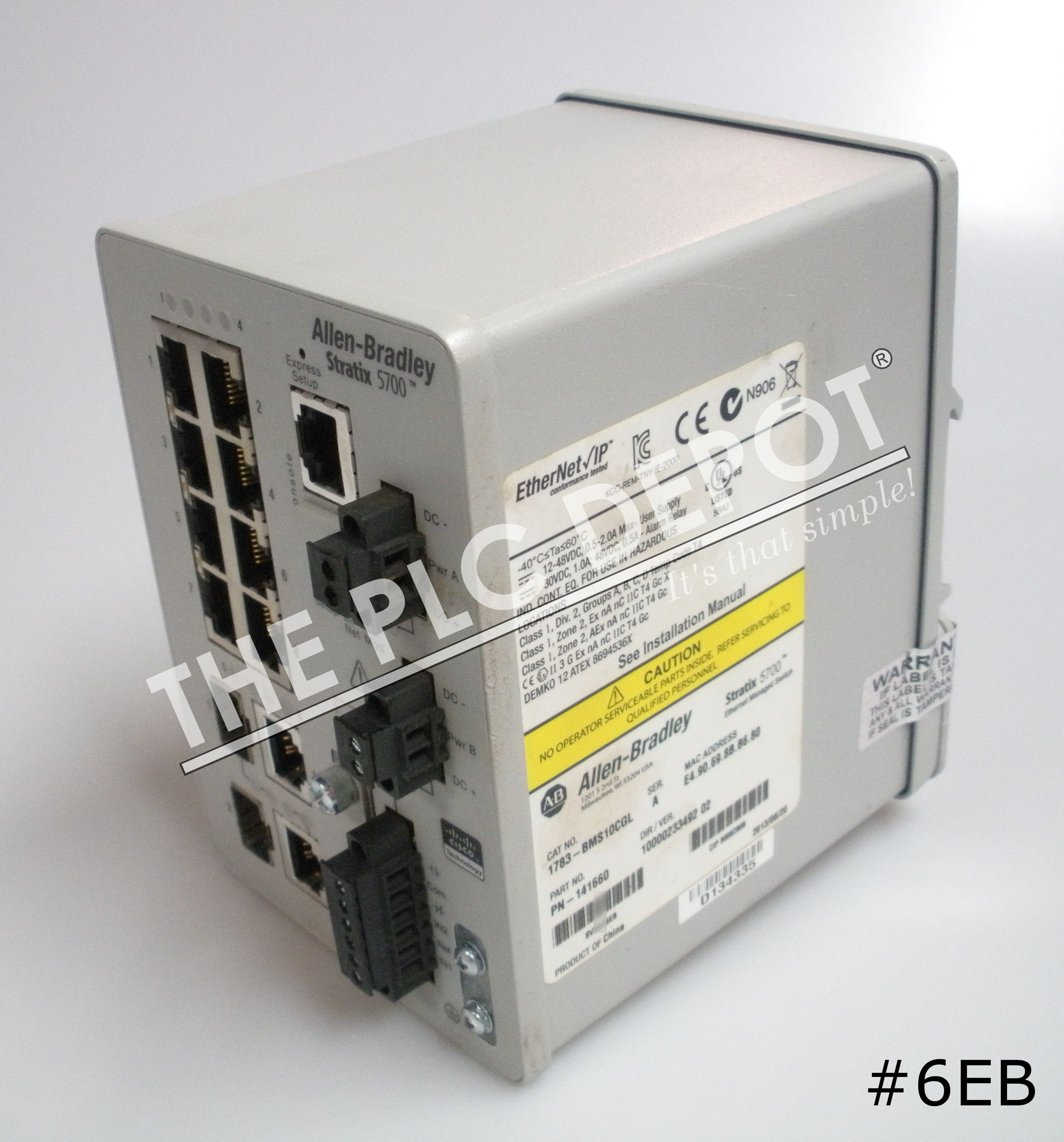 ALLEN BRADLEY 1783BMS10CGL Stratix 5700 Switch 10Port 4XD