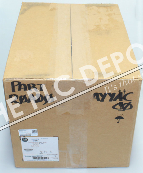 2019 NEW OPEN BOX Allen Bradley 20AD027A3AYYACC0 PowerFlex 70 AC Drive 20HP 480V 3PH 27A