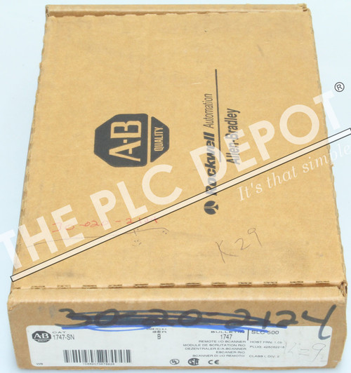 BRAND NEW OPEN BOX Allen Bradley 1747-SN SLC 500 Remote I/O Scanner Module