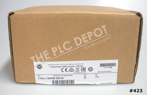 SEALED Allen Bradley 1769-L18ERM-BB1B 2017 CompactLogix CPU 512KB #423