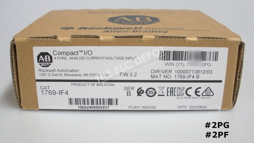 2022 NEW SURPLUS SEALED Allen-Bradley 1769-IF4 /B CompactLogix 4-Ch Analog Input Module