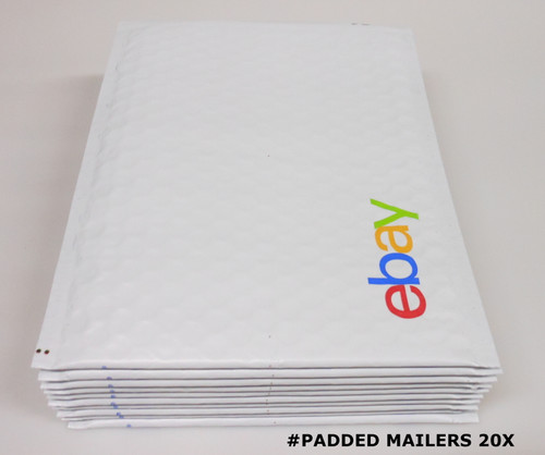 Padded Mailer Lot of 20 Bubble Bag 6.5” x 9.25” eBay Branded Color Logo Sealable #1