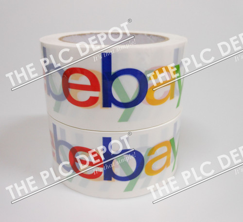 New Packaging Tape Lot of (2) Rolls Multi color eBay Logo 2” x 75 yards #17