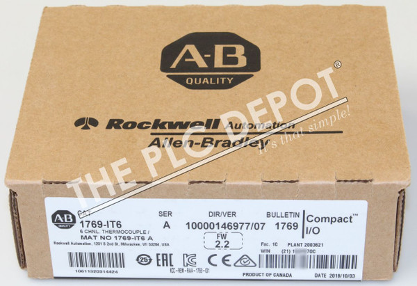2018 ♡SEALED♡ Allen-Bradley 1769-IT6 CompactLogix 6 Channel Thermocouple