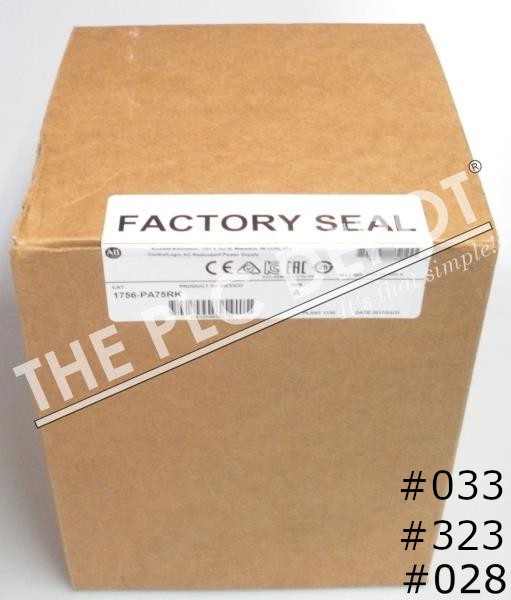 SEALED Allen Bradley 1756-PA75RK 2017 ControlLogix REDUNDANT POWER SUPPLY #QTY