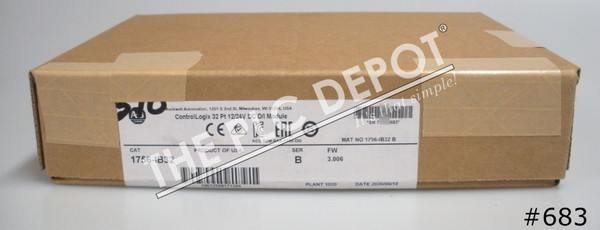 2020 SEALED Allen Bradley 1756-IB32 ControlLogix Input Module DC 32 Pts #683