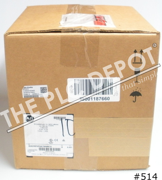 2021 SEALED Allen Bradley 20AD8P0F0AYNNNC0 PowerFlex 70 AC Drive 5HP 480V 3PH #514