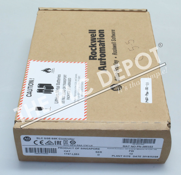 NEW OPEN BOX Allen Bradley 1747-L553 /D 2018 Processor SLC 5/05 SLC 500