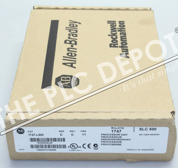 New Open Box Allen Bradley 1747-L552 Series /C 5/05 Processor 32K Ethernet & RS-232