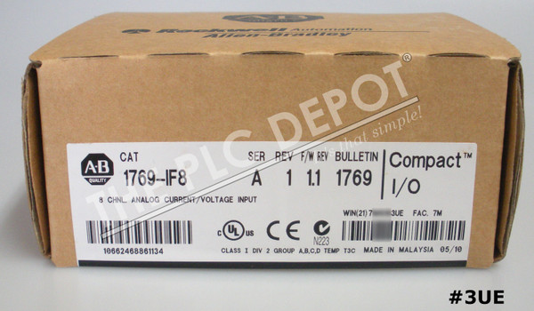 New Sealed Allen Bradley 1769-IF8 CompactLogix 8-Ch Analog Voltage/Current #3UE