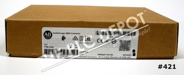 2023 *NEW* SEALED Allen Bradley 1756-L83E /B ControlLogix Logix5580 CPU 10MB  #421