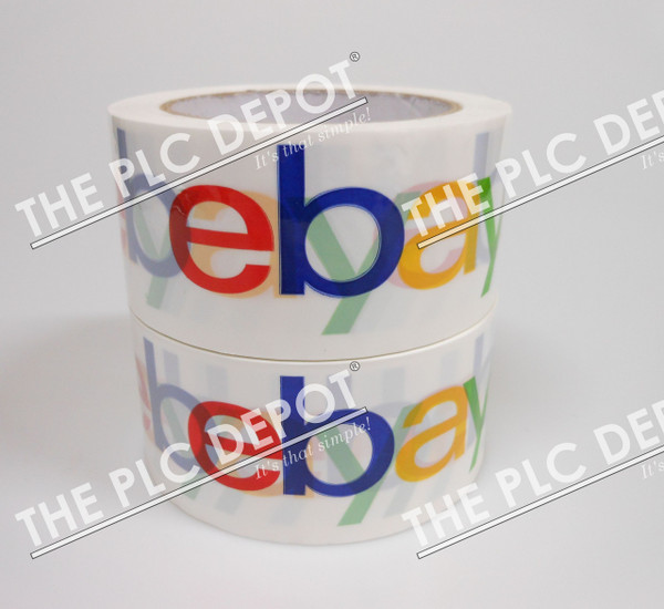 New Packaging Tape Lot of (2) Rolls Multi color eBay Logo 2” x 75 yards #17
