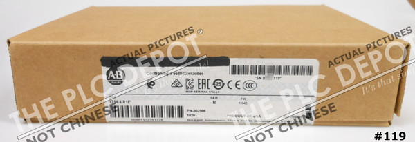 SEALED Allen Bradley 1756-L81E /B ControlLogix "GENUINE - NOT CHINESE" #119
