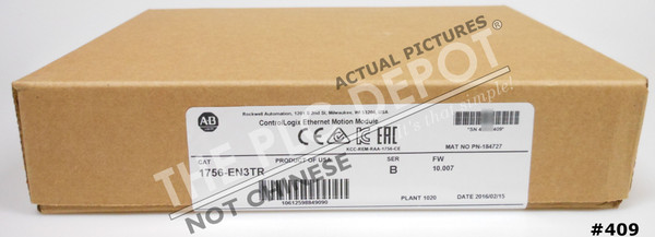 Sealed ALLEN BRADLEY 1756-EN3TR /B 10.007 ControlLogix Ethernet/IP #409