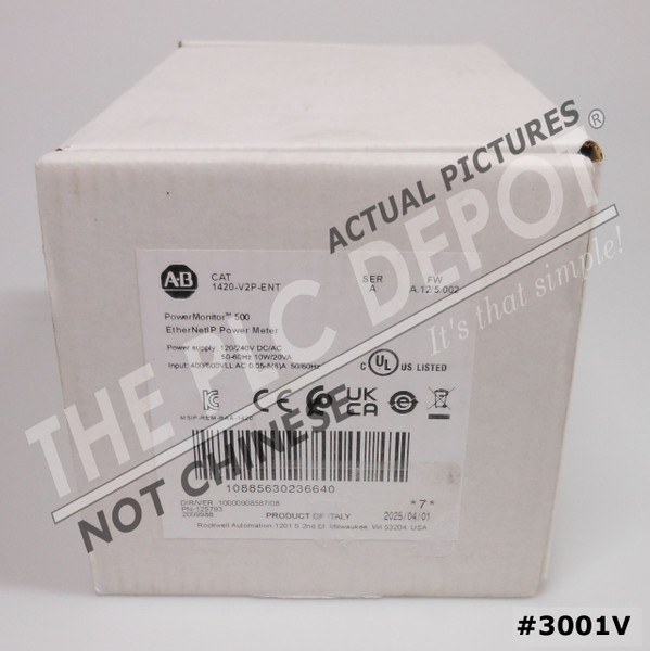 NEW 2025 Allen Bradley 1420-V2P-ENT PowerMonitor 500 600VAC Power Meter #QTY