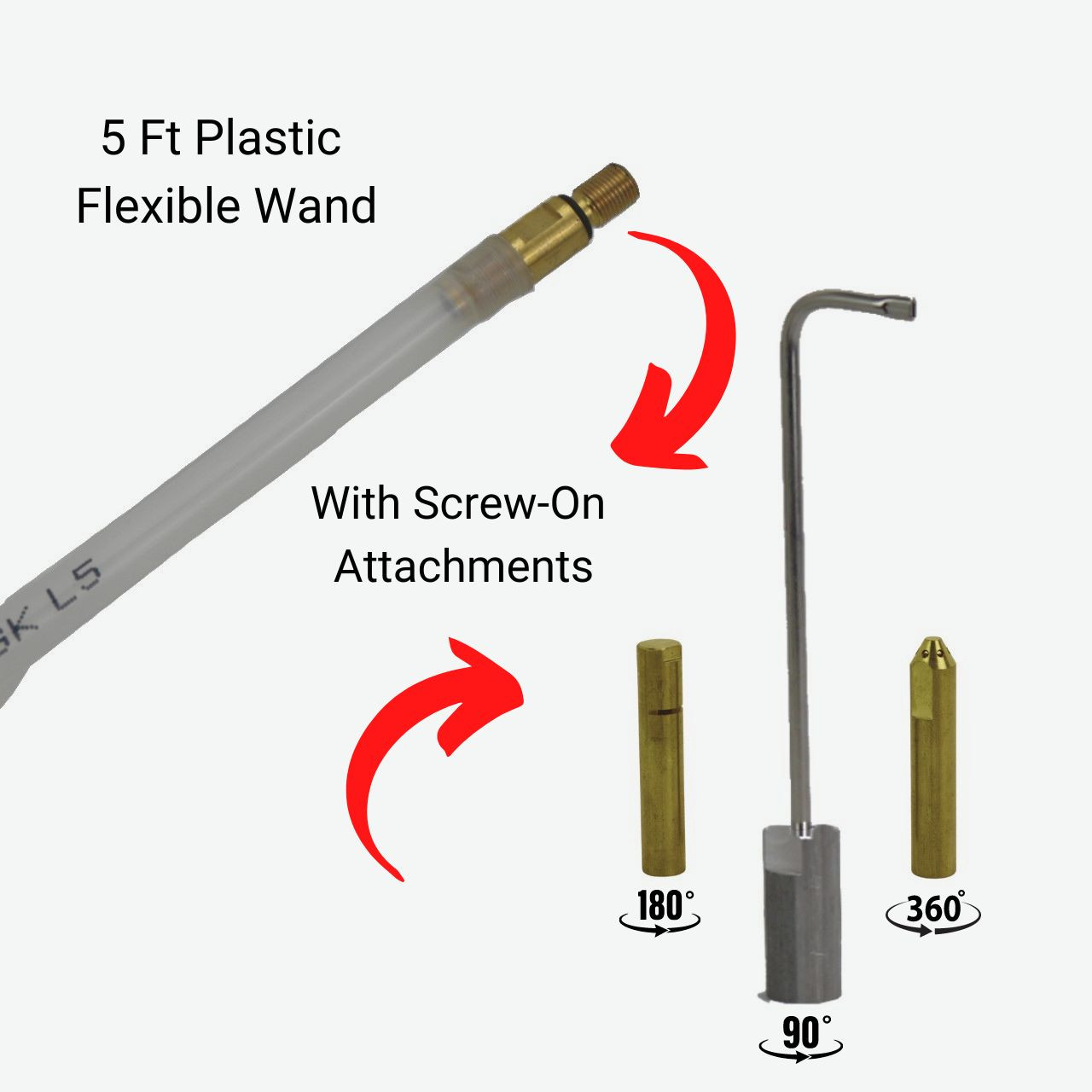 BSA Replacement 5ft Wand with Screw on Attachments