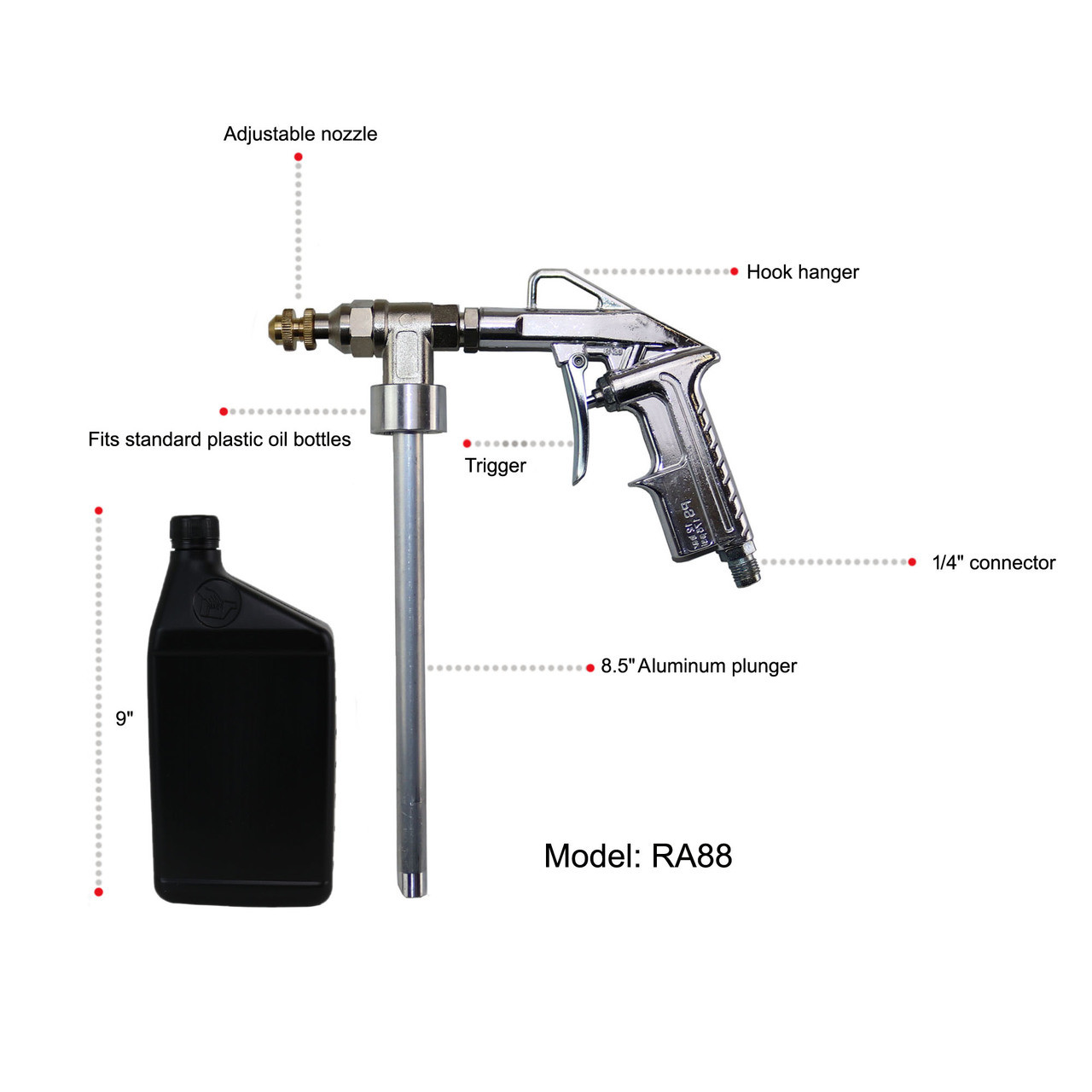 Undercoating Adjustable Spray Gun RA/88