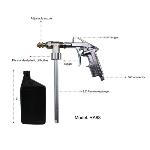 Undercoating Spray Gun with Wand Kit Rust Proofing and Undercoating Vehicles