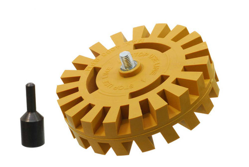 X AUTOHAUX 4 Car Rubber Eraser Wheel Decal Removal with Drill Adaptor Thickness 20mm 2pcs X AUTOHAUX 4 Car Rubber Eraser Wheel Decal Removal with Drill Adaptor Thickness 20mm 2pcs